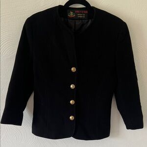 Vintage House of Scotland Wool & Cashmere Blend Blazer With Nautical Buttons.